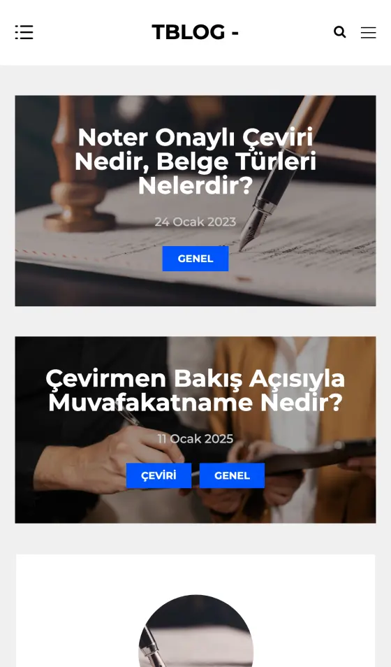 Eski TBLOG telefonda